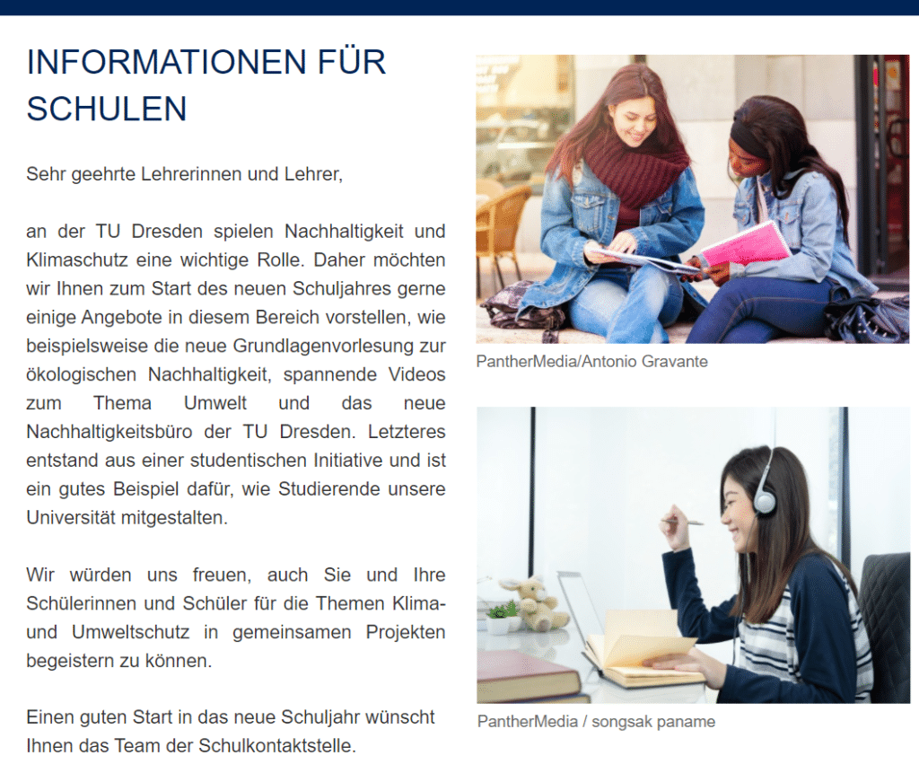 TU Dresden Information